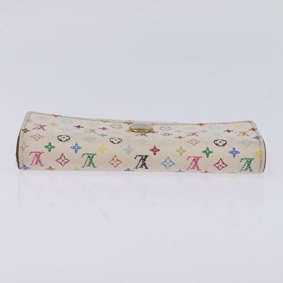 LOUIS VUITTON Multicolor Portefeuille Sarah Wallet White - Picture 6 of 16